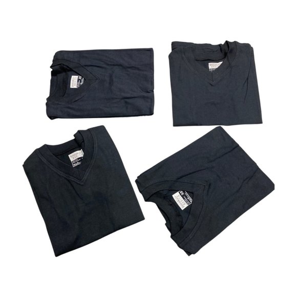 Andrew Scott Boys'12 Pack V Neck T Shirt - Cotton (Black, Navy, Grey) - Picture 6 of 8